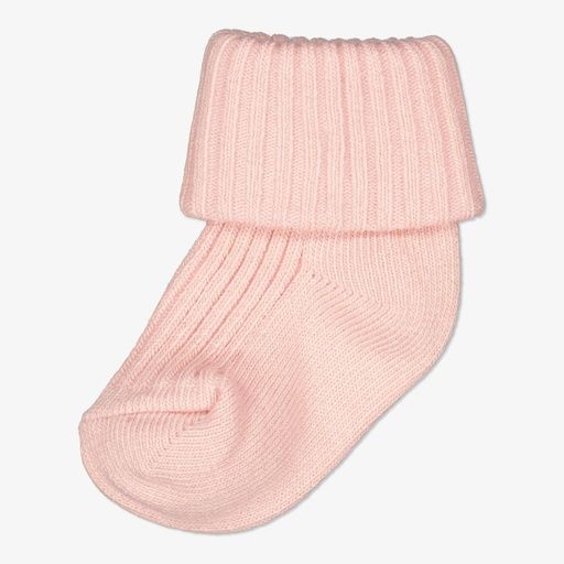 [01-24265.5] Ramvik Solid Baby Socks (Rosa, 0-3M)
