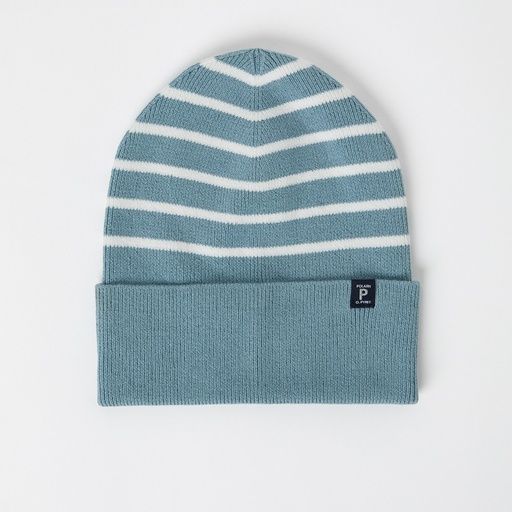 [01-28397.10] LINDEN STRIPED BEANIE (Graublau, 52)