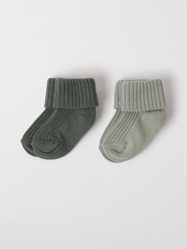 [01-30105.12] Turnu 2-Pack Baby Socks Solid (Grün, 10)