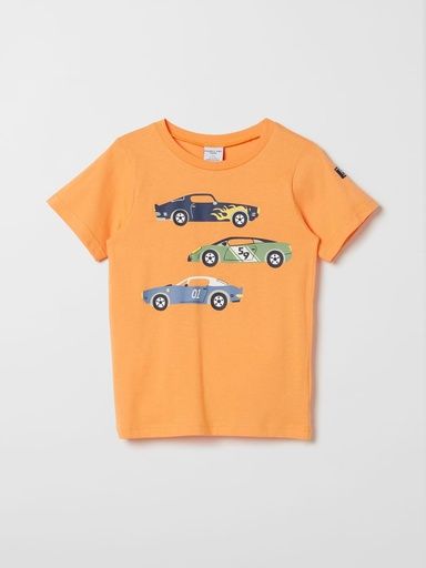 [01-31748.37] T-Shirt mit Print (Orange, 86)