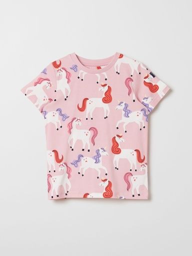[01-32099.1] T-Shirt Mädchen mit Einhorn Bio-Baumwolle (92)
